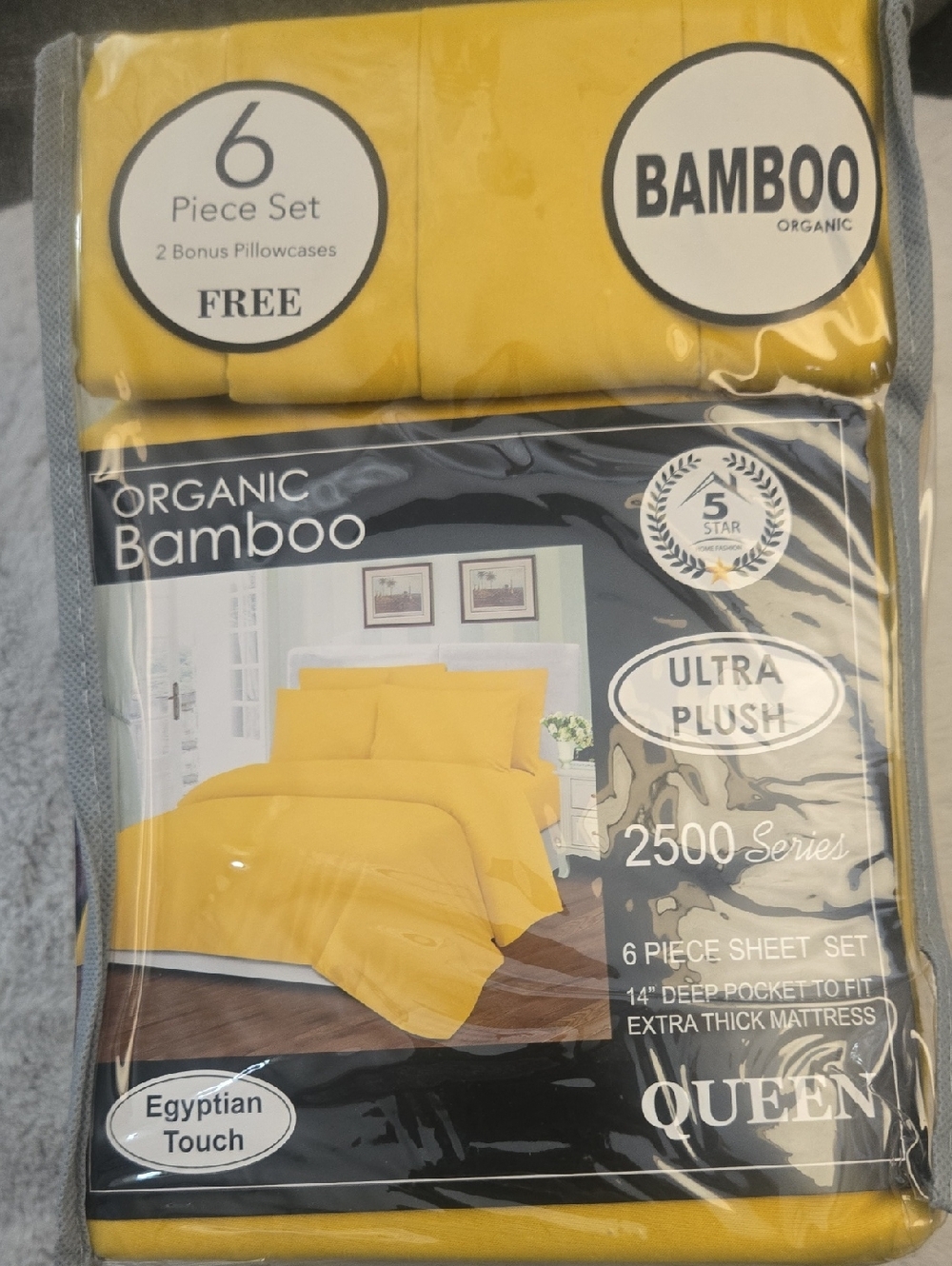 BAMBOO Organic Ultra Plush Sheet Set - Yellow